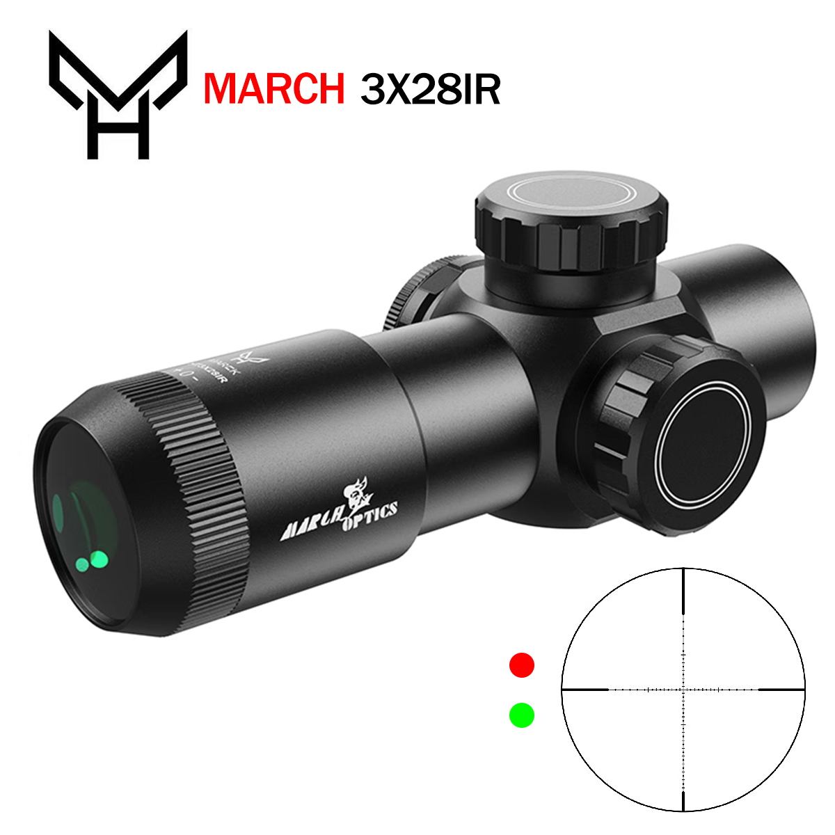 Outdoor Hunting Lab - 전술 HT 3X28IR 광학 조준경 에어소프트