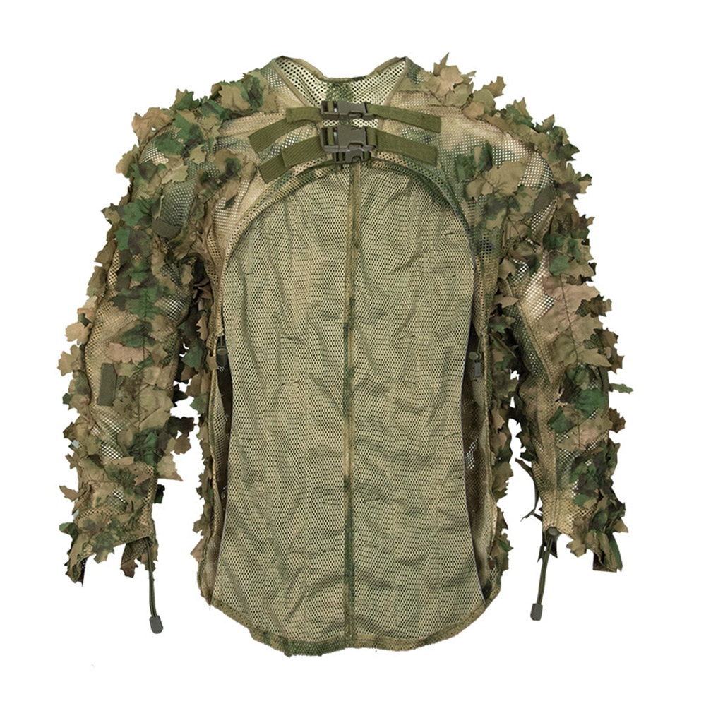 Camouflage Hunting Jacket - 전술 잎 위장 망토 사냥 옷