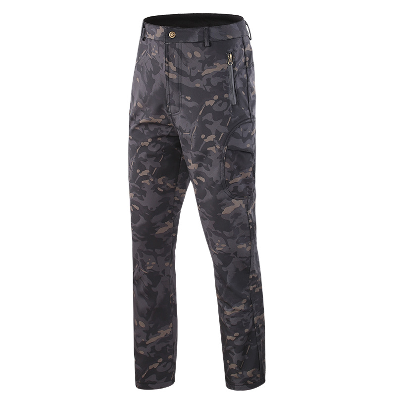 Outdoor Hunting Trousers - 가을 겨울 소프트 쉘 양털 사냥