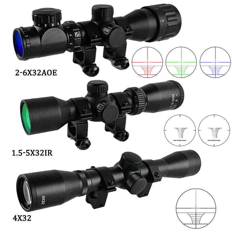 4x32 1.5-5x32IR 2-6X32AOE 전술 스 - Crossbow Scope Sight 리뷰 및 가격