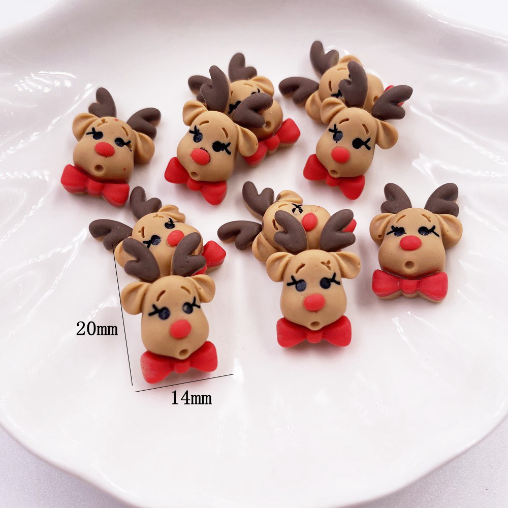 20PCS 사랑스러운 다채로운 수지 엘크 산타 장갑 벨 - Elk Bugle Call 리뷰 및 가격