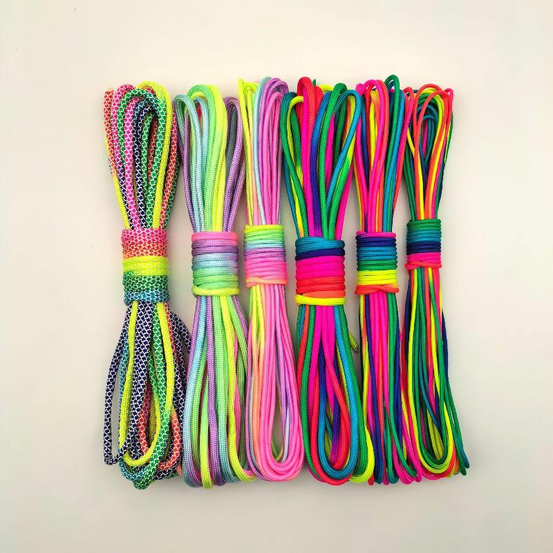2mm/3mm/4mm 레인보우 파라코드 7가닥 낙하산  - Paracord Survival Bracelet 리뷰 및 가격