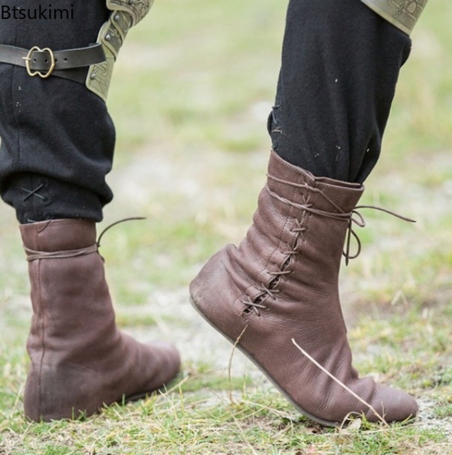 2026 남성용 중세 빅토리아 르네상스 부츠 신발 레트 - Hunting Outdoor Boots 리뷰 및 가격