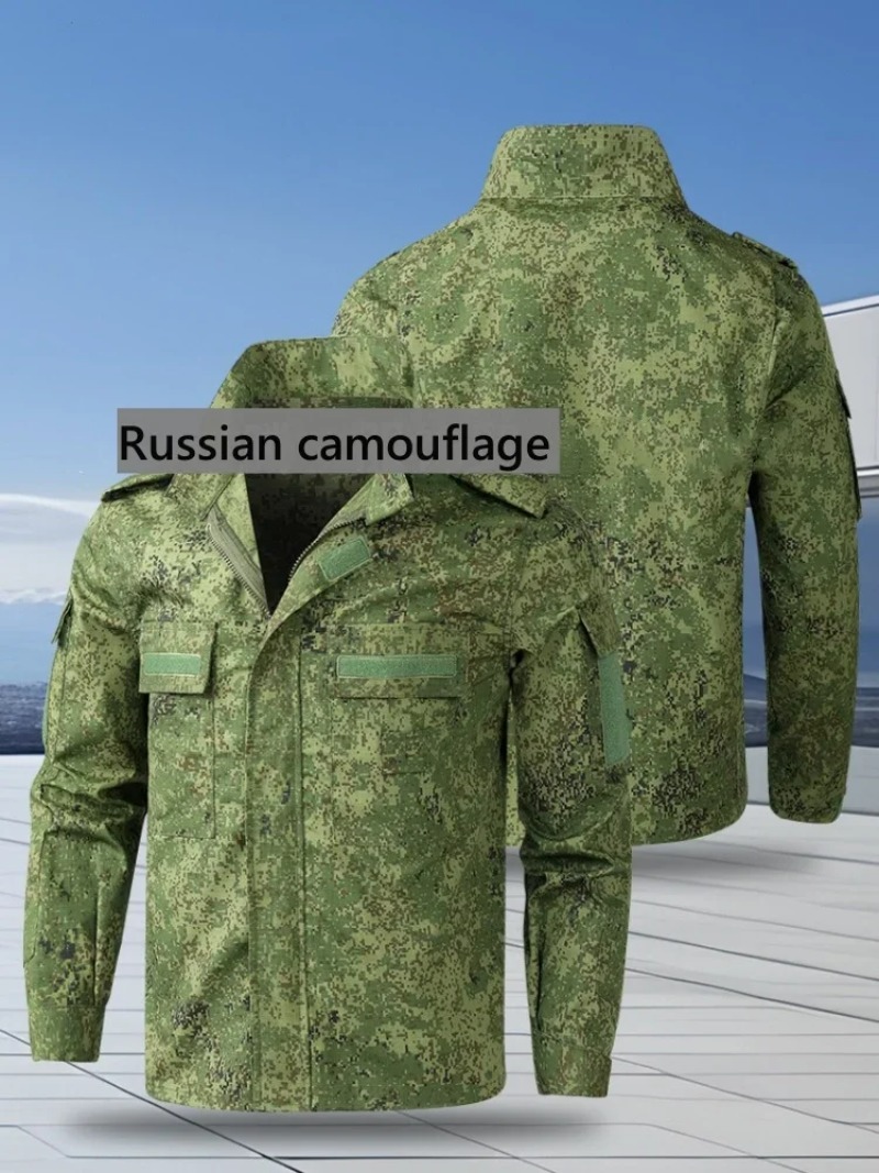 러시아 위장 전술복 전투복 남성 야전 훈련복 야외 사냥 - Camouflage Hunting Jacket 리뷰 및 가격