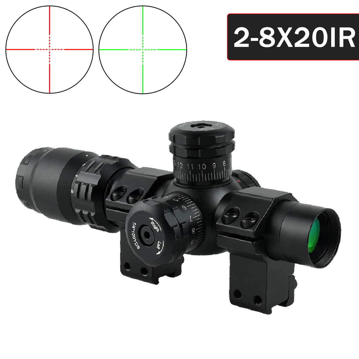 2-8x20IR 사냥 용 소총 범위 야외 촬영 범위 석 - Crossbow Scope Sight 리뷰 및 가격