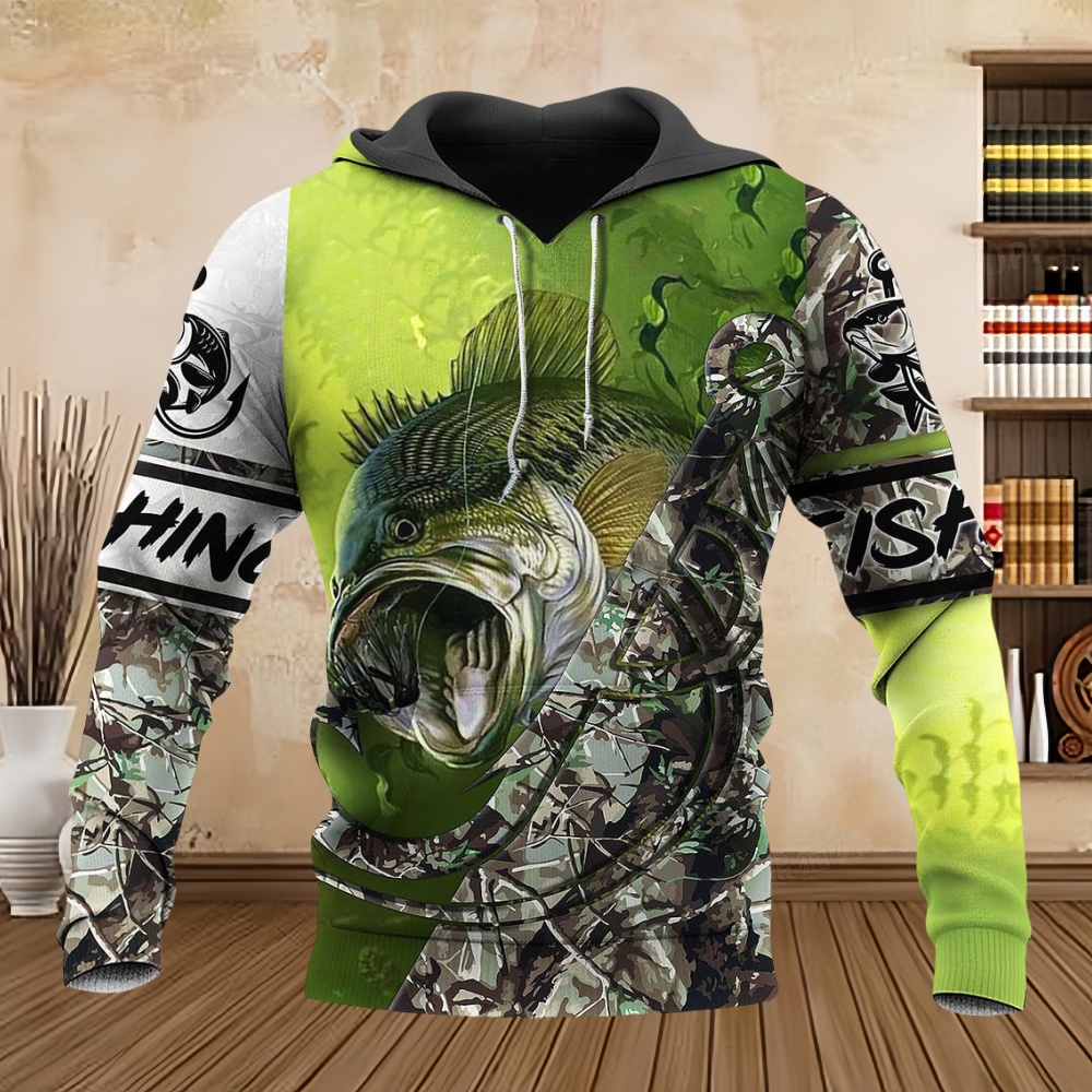 야생 낚시 프린트 3D 캐주얼 후드티 남성용 패션 사냥 - Wildman Hunting & Outdoor Photos 리뷰 및 가격